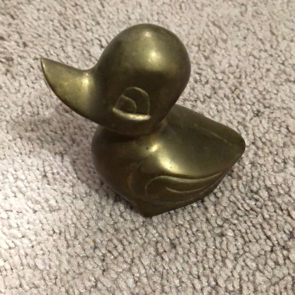 Brass Duck Figurine